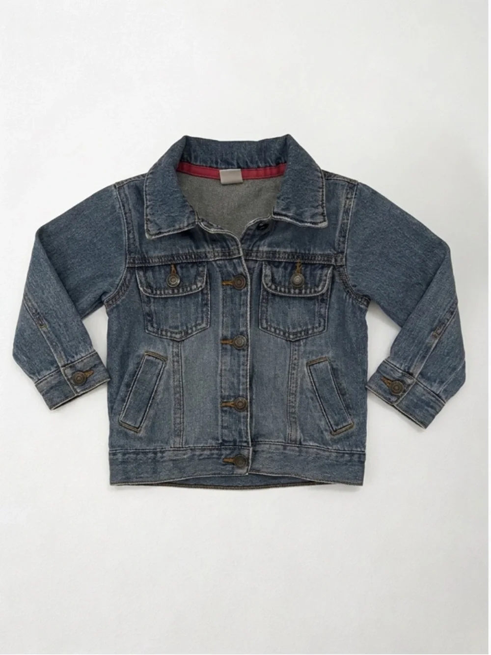 Carter's Denim‎ Jacket Toddler 2T Blue Classic Button Front Trucker Jacket